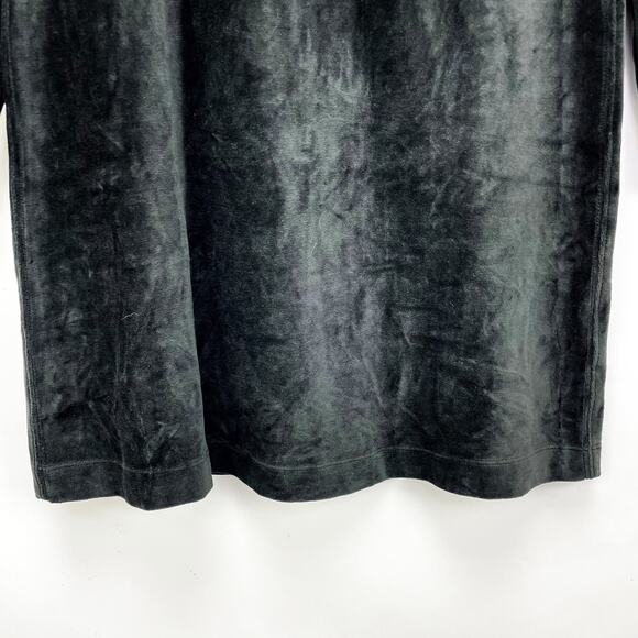 Everlane Womens The Velour Mini Dress Large Black Mockneck Long Sleeve NWOT - Picture 7 of 10
